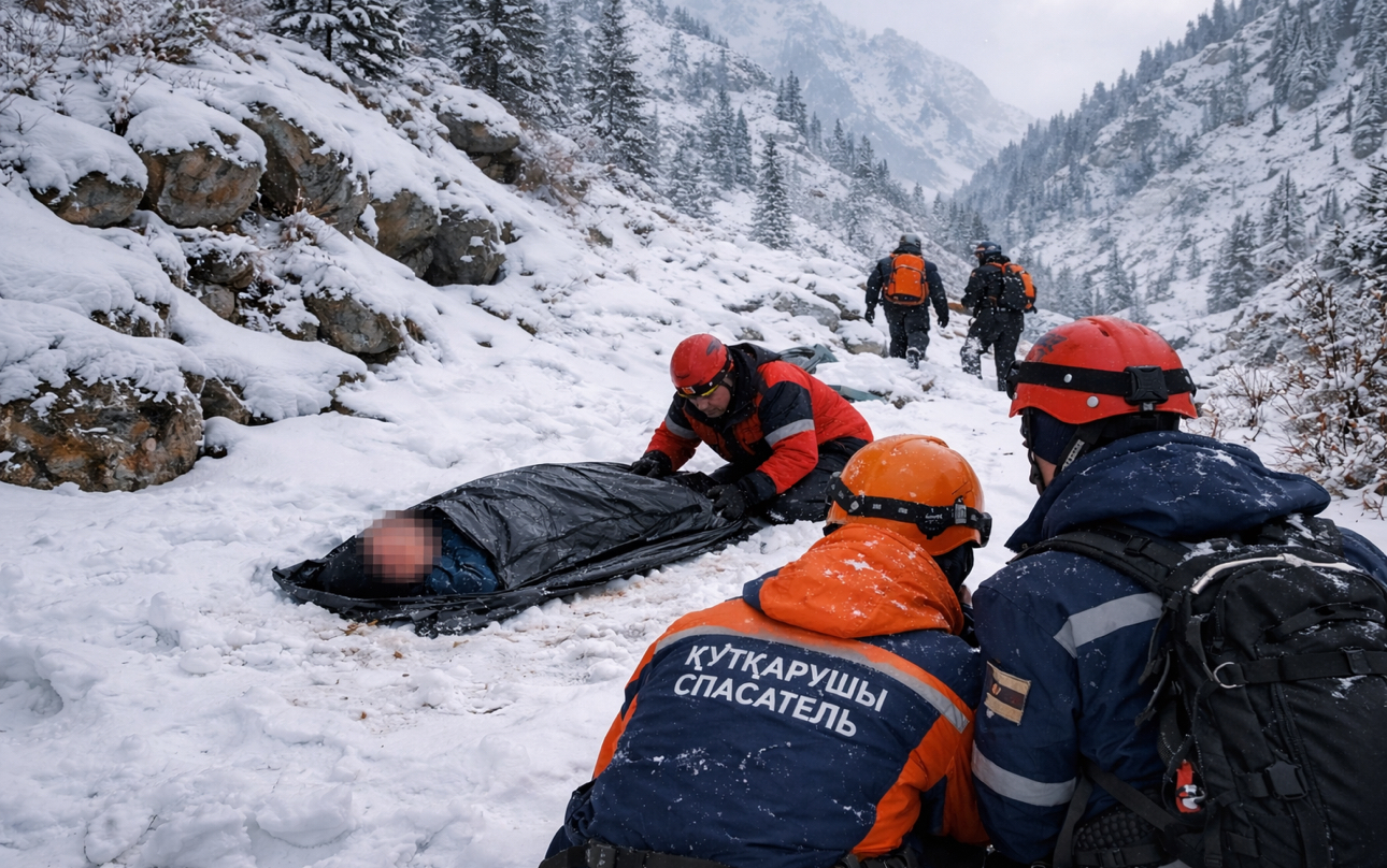 Алматы маңындағы тауда жоғалып кеткен үш жігіттің бірі өлі күйінде табылды