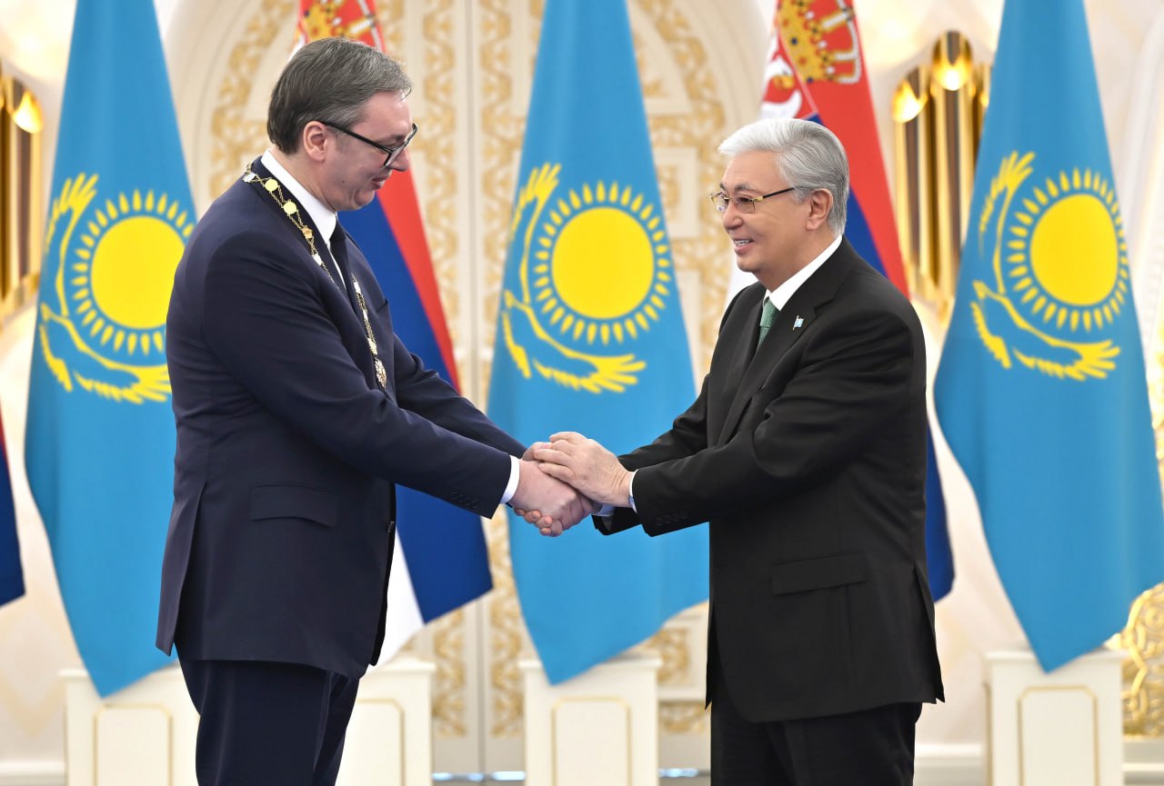 Тоқаев Сербия президентін «Алтын Қыран» орденімен марапаттады