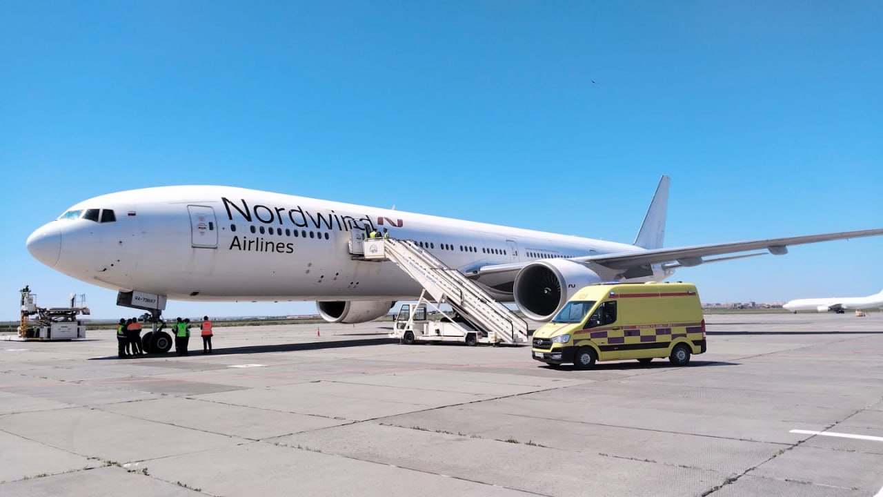 Ақтөбеге Nordwind Airlines ұшағы шұғыл қонды