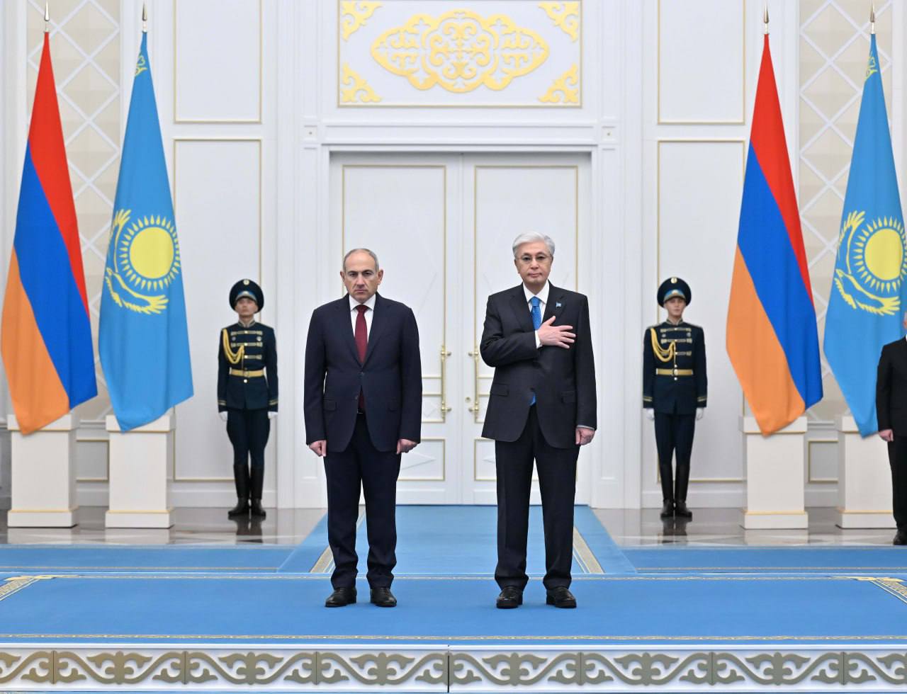 Армения Премьер-министрі Никол Пашинянды қарсы алу рәсімі өтті