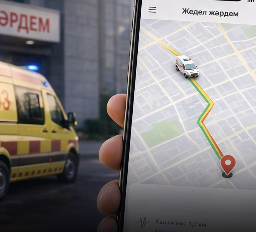 Шымкентте жедел жәрдемнің қозғалысын онлайн бақылау мүмкіндігі іске қосылды