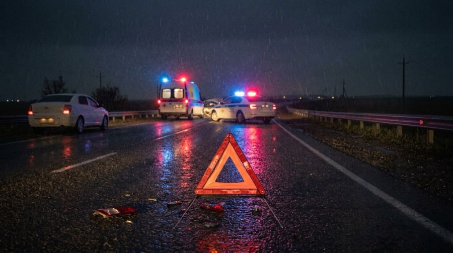 Павлодарда төрт көлік соқтығысып, бір адам қаза тапты
